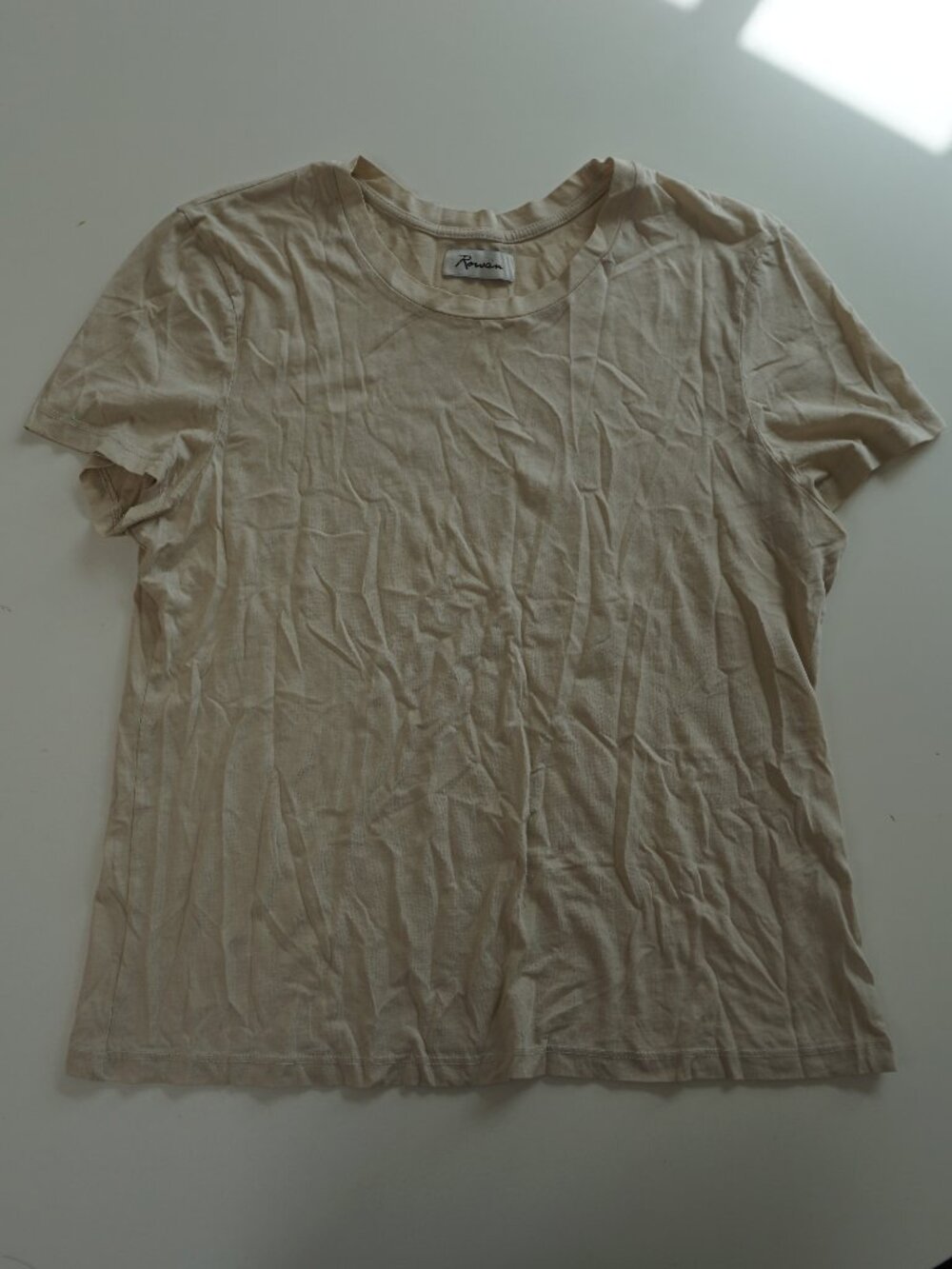 Rowan Supima Cotton T-Shirt Tyler Short Sleeve Top Tee in Abalone XL